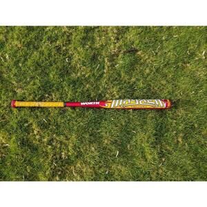 Worth Mayhem WCNMAY 34” 27 Oz Orange Red Softball Bat Single Wall 2 1/4" Dia